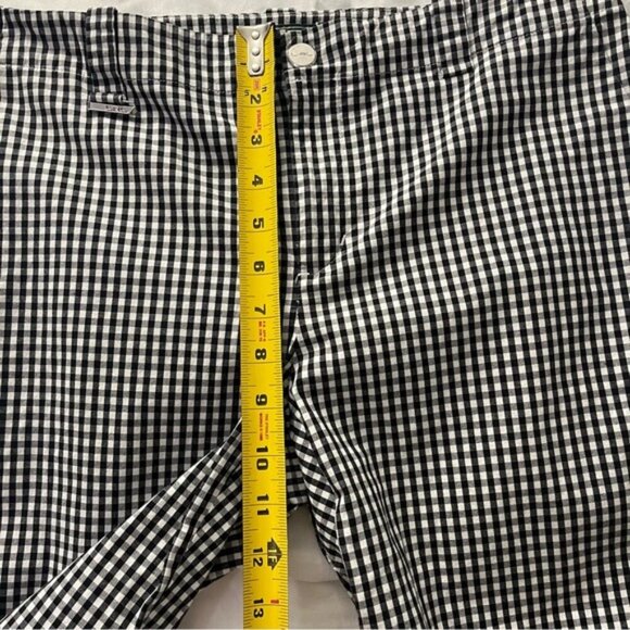 Lauren Ralph Lauren Gingham Check Ankle Pants Stretch 6 - Picture 9 of 10